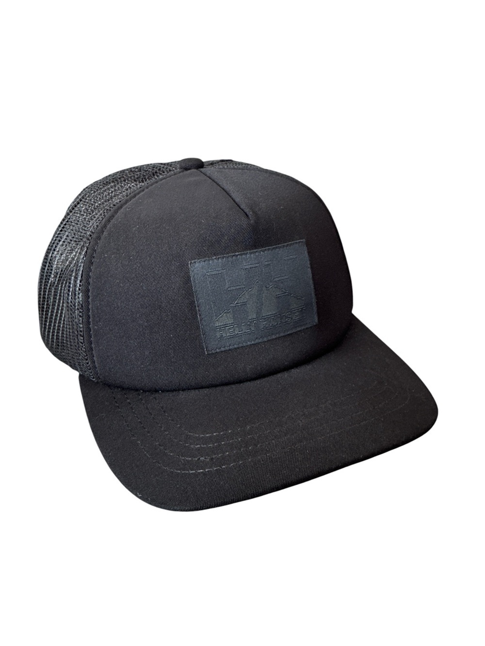 Helly Hansen Trucker Hat Black Mesh Snapback Logo Cap